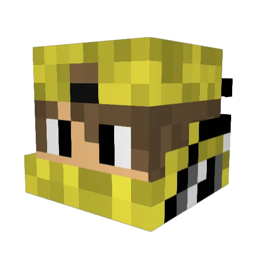 t0wwmater Minecraft avatar head, 3D render