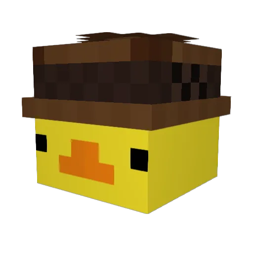 t116c Minecraft avatar head, 3D render