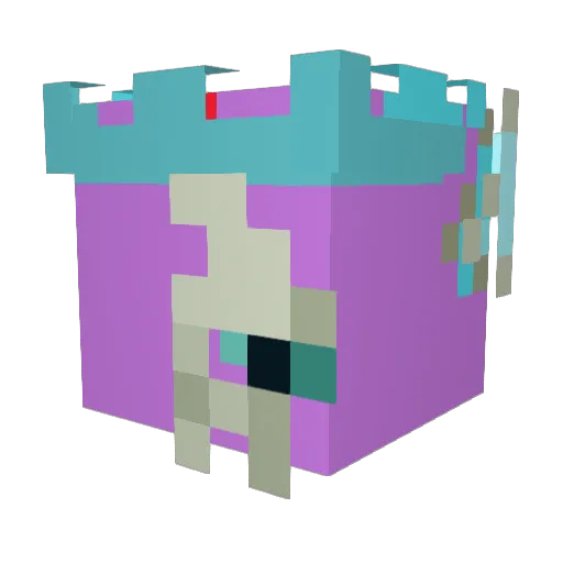 t14xz Minecraft avatar head, 3D render