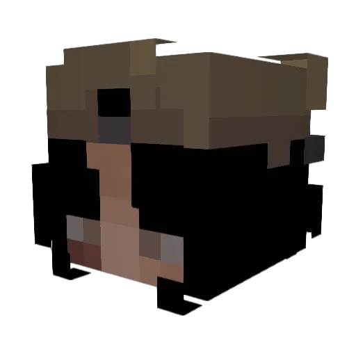 t1arax Minecraft avatar head, 3D render