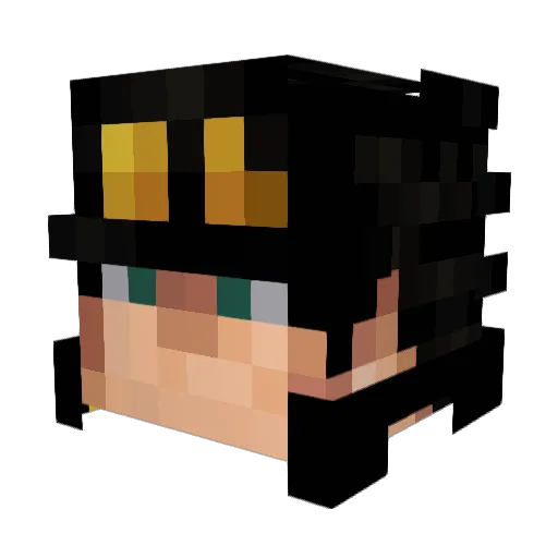 t1d_AnBs_s0f Minecraft avatar head, 3D render
