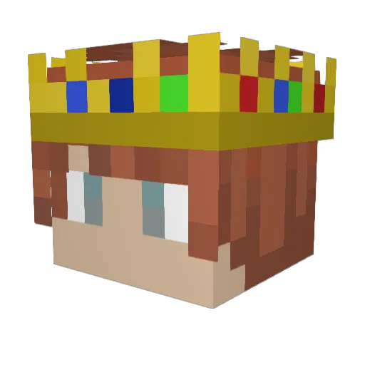 t1dsnowman Minecraft avatar head, 3D render