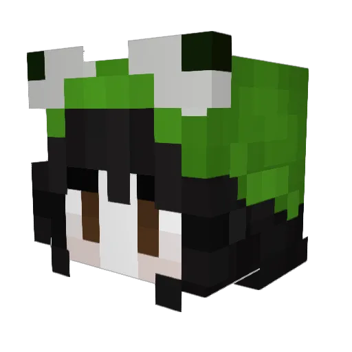 t1lb0p Minecraft avatar head, 3D render