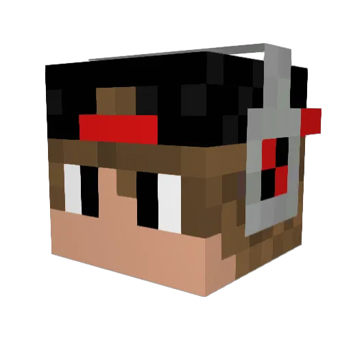 t1moxa Minecraft avatar head, 3D render