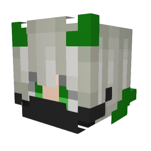 t1mx2 Minecraft avatar head, 3D render