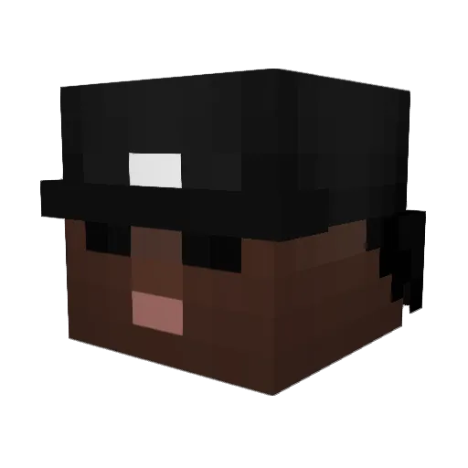 t1oxETy Minecraft avatar head, 3D render