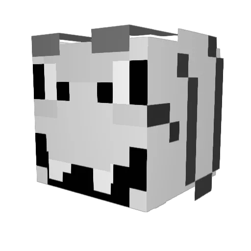 t2td Minecraft avatar head, 3D render