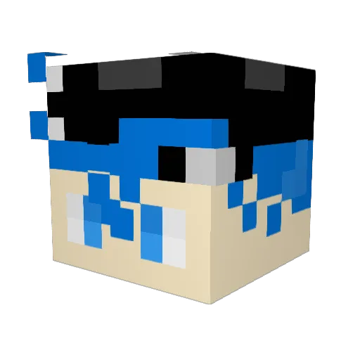 t32r6 Minecraft avatar head, 3D render