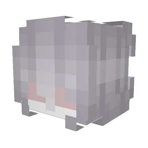 t3af Minecraft avatar head, 3D render
