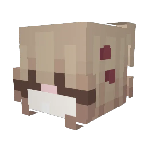 t3ddy0w0 Minecraft avatar head, 3D render