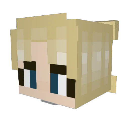 t3mari Minecraft avatar head, 3D render