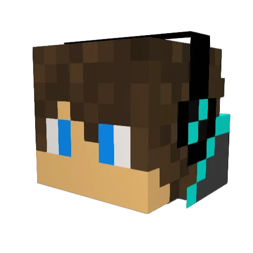 t3rMinatOr17 Minecraft avatar head, 3D render