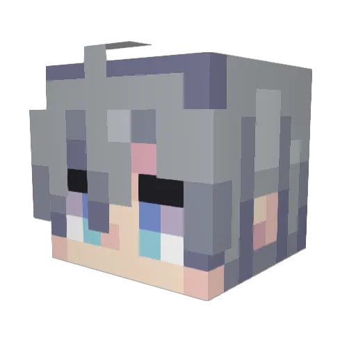 t3ru_u Minecraft avatar head, 3D render