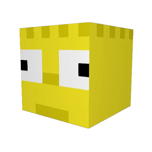t3sc0_ Minecraft avatar head, 3D render
