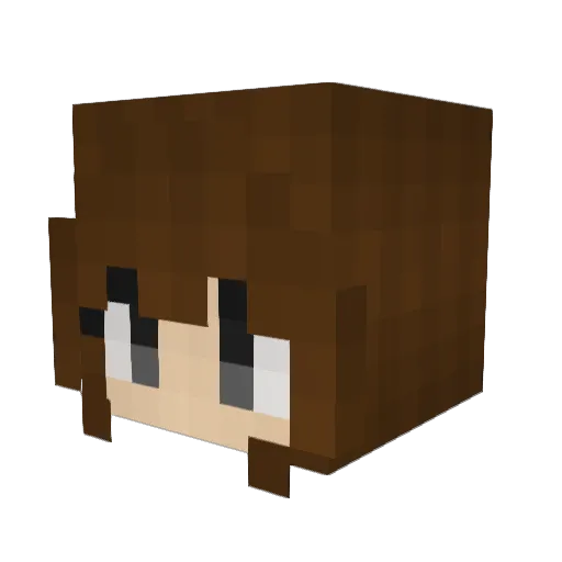 t3xry Minecraft avatar head, 3D render