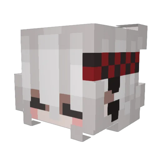 t43su Minecraft avatar head, 3D render