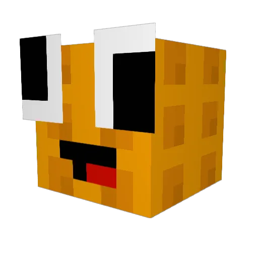 t4513 Minecraft avatar head, 3D render