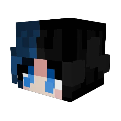 t4bha Minecraft avatar head, 3D render