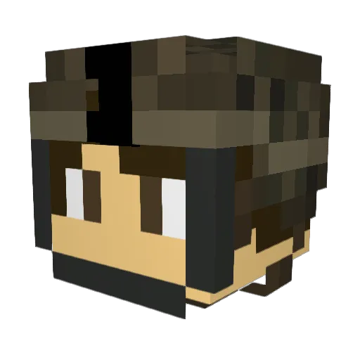 t4citus Minecraft avatar head, 3D render