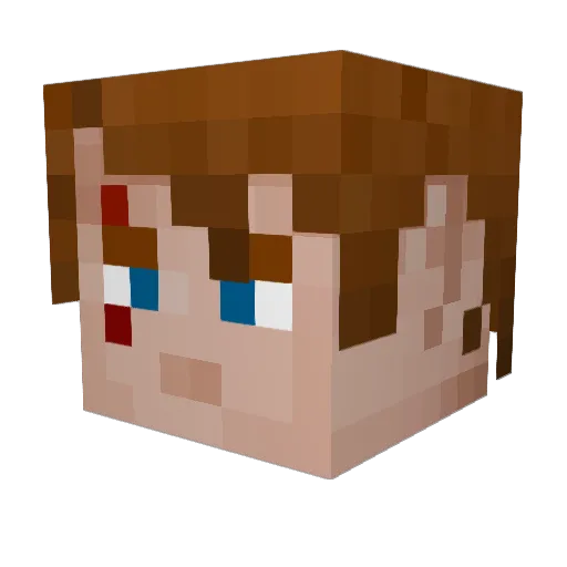 t4k1t0 Minecraft avatar head, 3D render