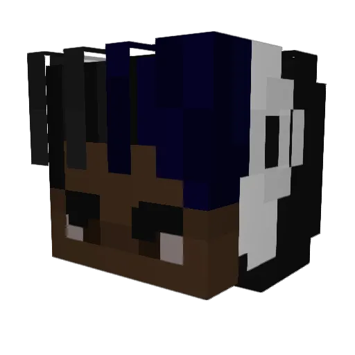 t4lerr Minecraft avatar head, 3D render