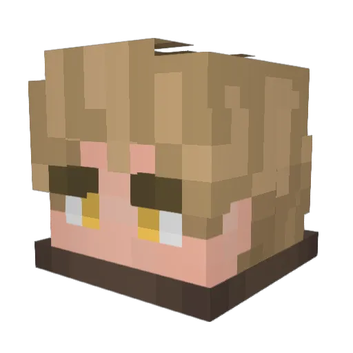 t4li Minecraft avatar head, 3D render