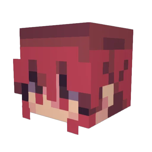 t4t_atelier Minecraft avatar head, 3D render