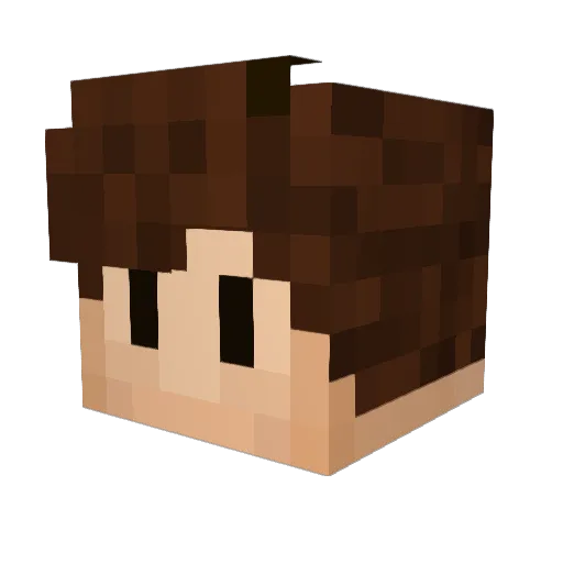 t4tz Minecraft avatar head, 3D render