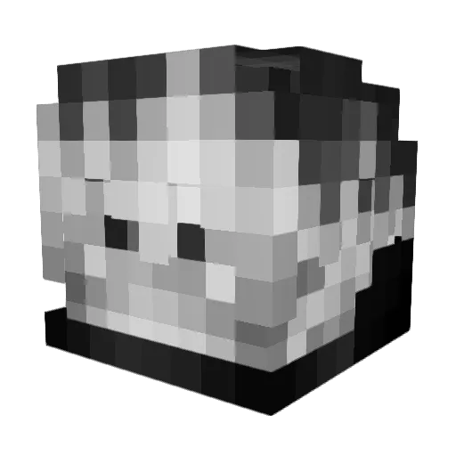 t63tolga Minecraft avatar head, 3D render