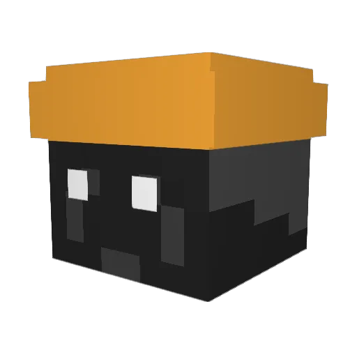 t6e4d Minecraft avatar head, 3D render