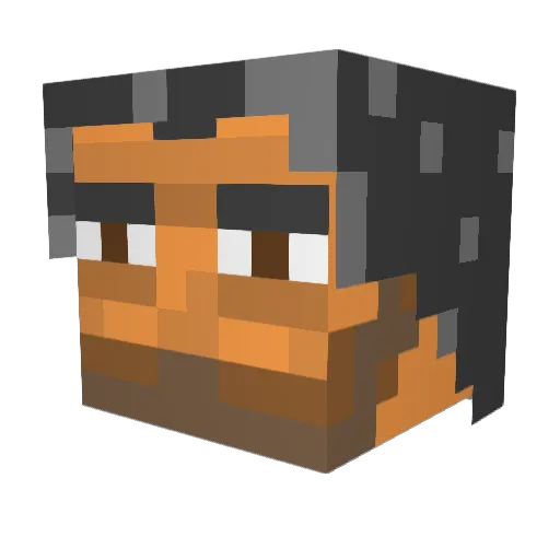 t6h1y1 Minecraft avatar head, 3D render