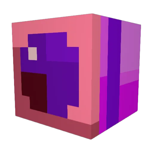 t754 Minecraft avatar head, 3D render