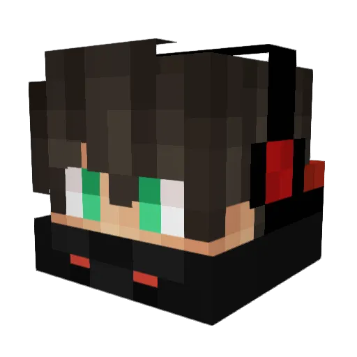 t7m0n Minecraft avatar head, 3D render