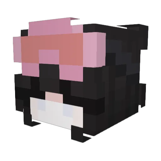 t7ori Minecraft avatar head, 3D render