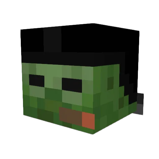 t834567 Minecraft avatar head, 3D render