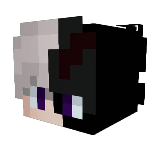 t974g Minecraft avatar head, 3D render