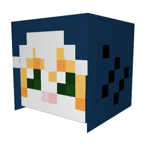 tAt00_ Minecraft avatar head, 3D render