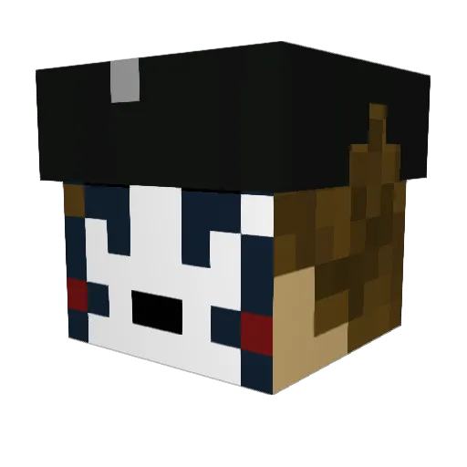 tBraak Minecraft avatar head, 3D render