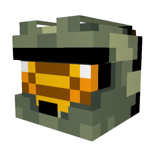 tEDtOD Minecraft avatar head, 3D render