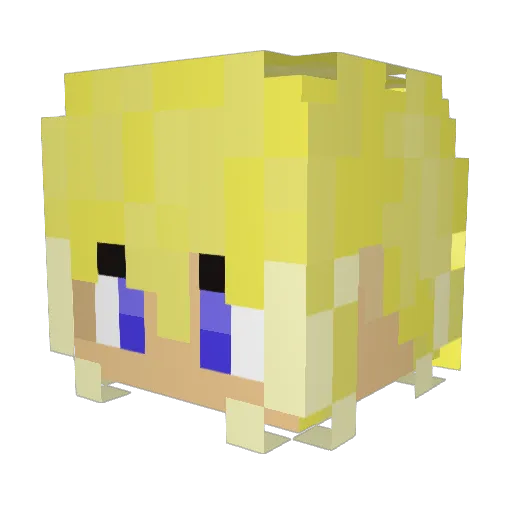tHeCrafTingBros Minecraft avatar head, 3D render