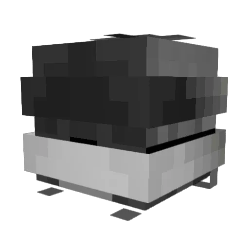 tLazy Minecraft avatar head, 3D render