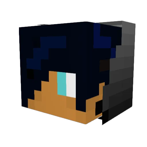 tRREM Minecraft avatar head, 3D render