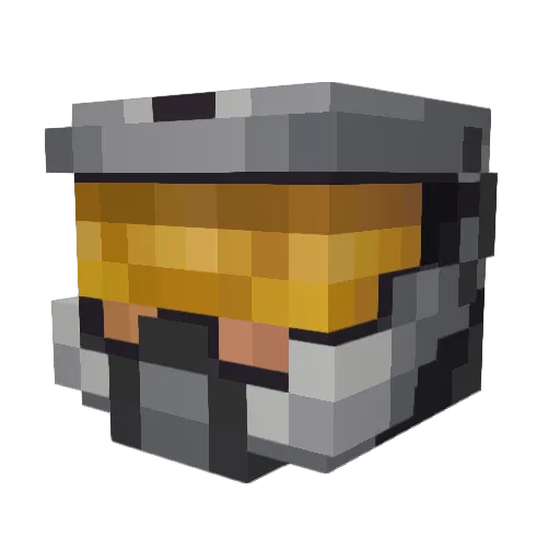 tUfa_ Minecraft avatar head, 3D render