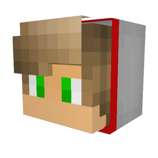 tWiStEdNeSs Minecraft avatar head, 3D render