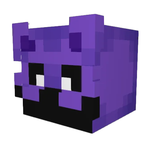 t_BUG_s Minecraft avatar head, 3D render