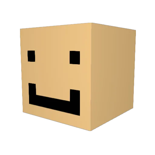 t_chan Minecraft avatar head, 3D render
