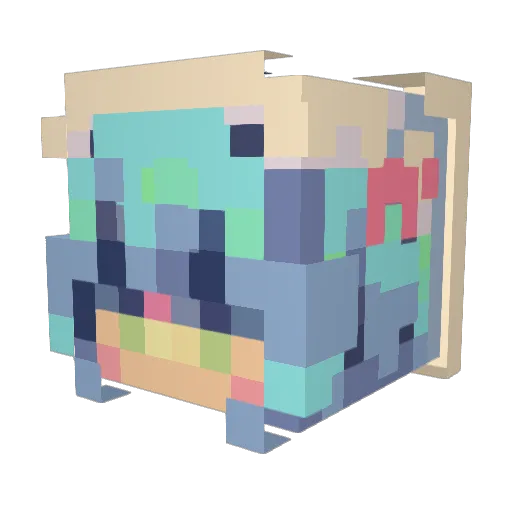 t_ddyy Minecraft avatar head, 3D render