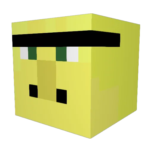 t_delilah Minecraft avatar head, 3D render
