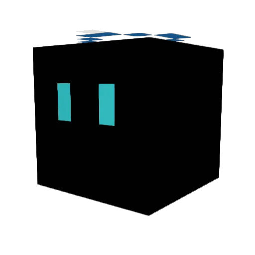 t_ense Minecraft avatar head, 3D render