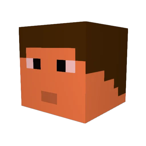 t_godsey Minecraft avatar head, 3D render
